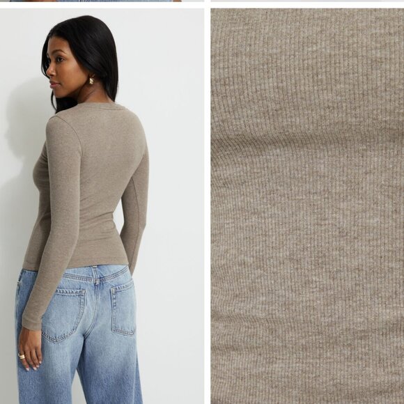 Tedi ribbed longsleeve crew neck t-shirt - Picture 2 of 5